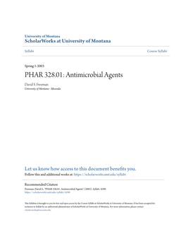 Antimicrobial Agents David S
