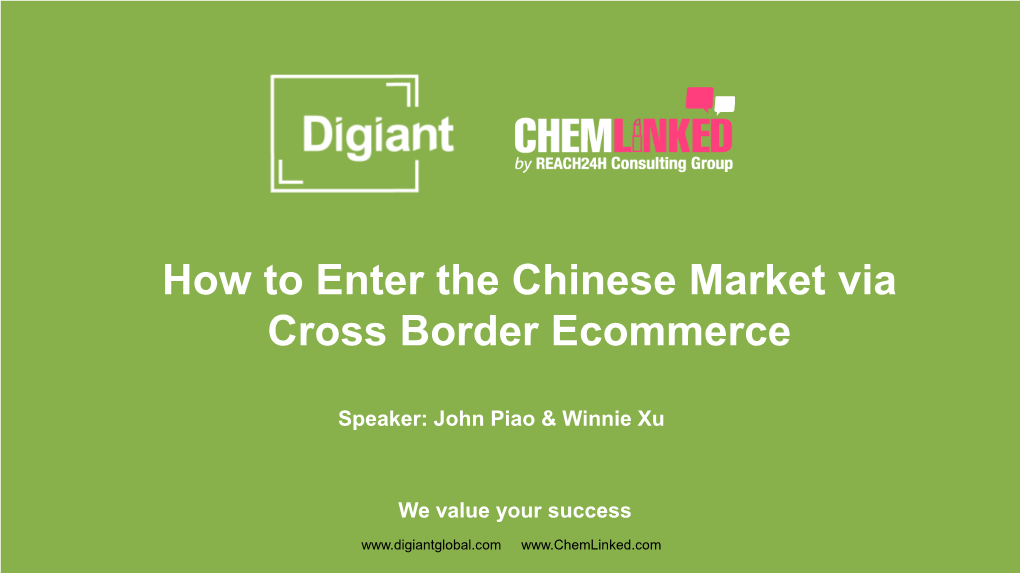 Cross-Border E-Commerce