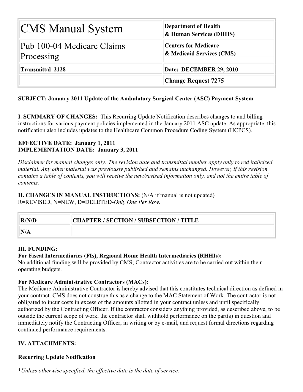 Pub 100-04 Medicare Claims Processing