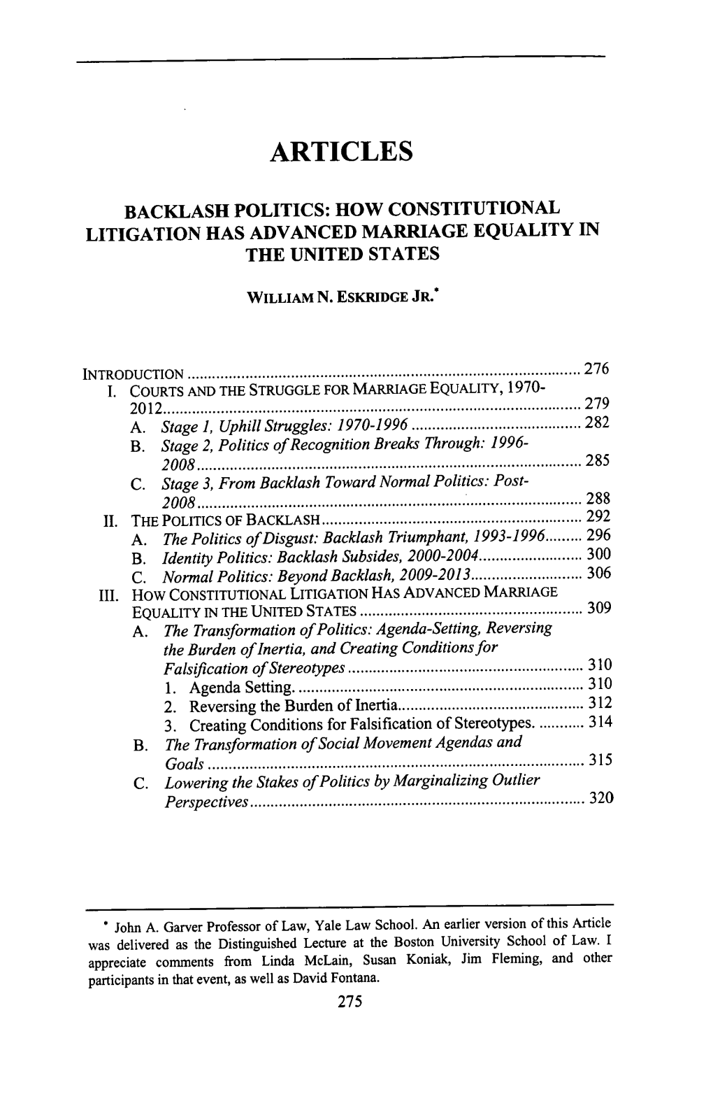 How Constitutional Litigation Has Advanced Marriage Equality in the United States