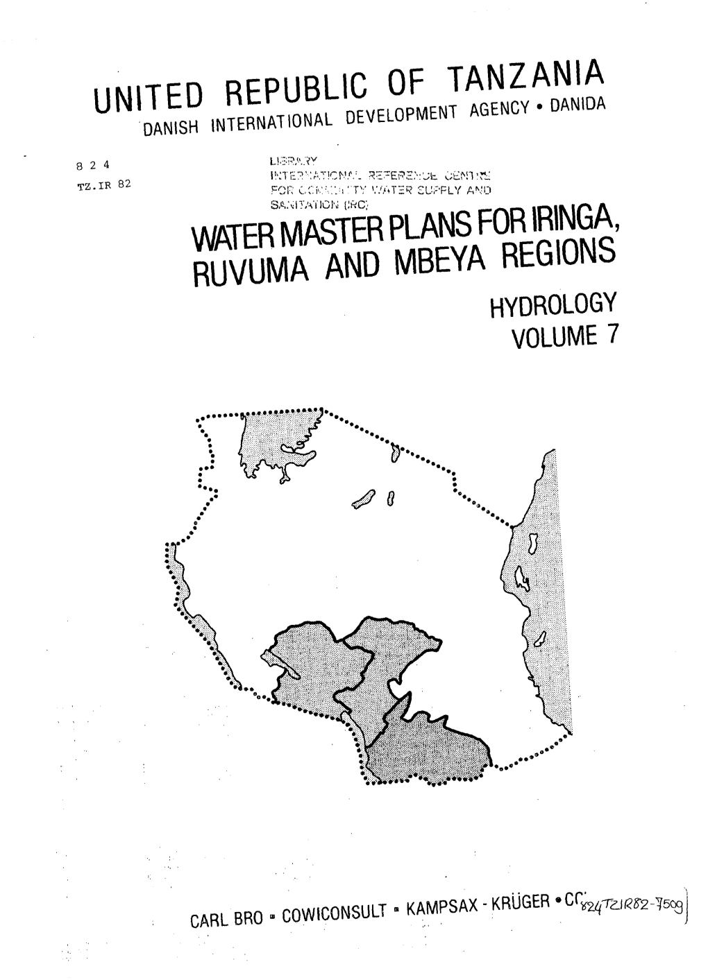 Watermaster Plansrfiringa, Ruvuma and Mbeya Regions Hydrology Volume 7