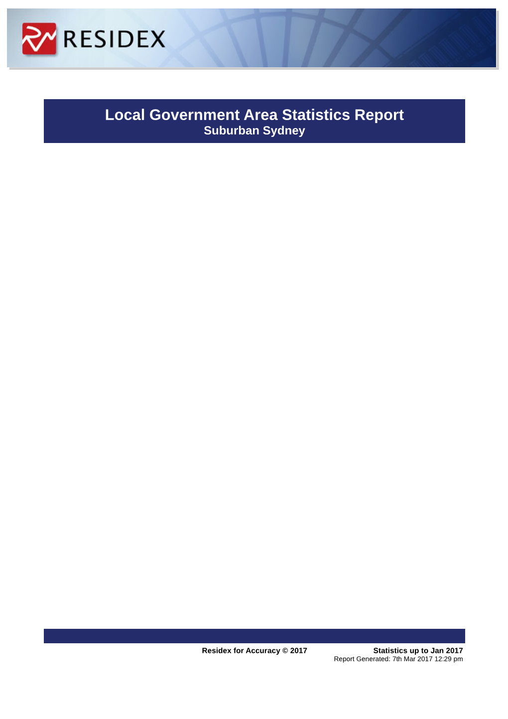 Local Government Area Report