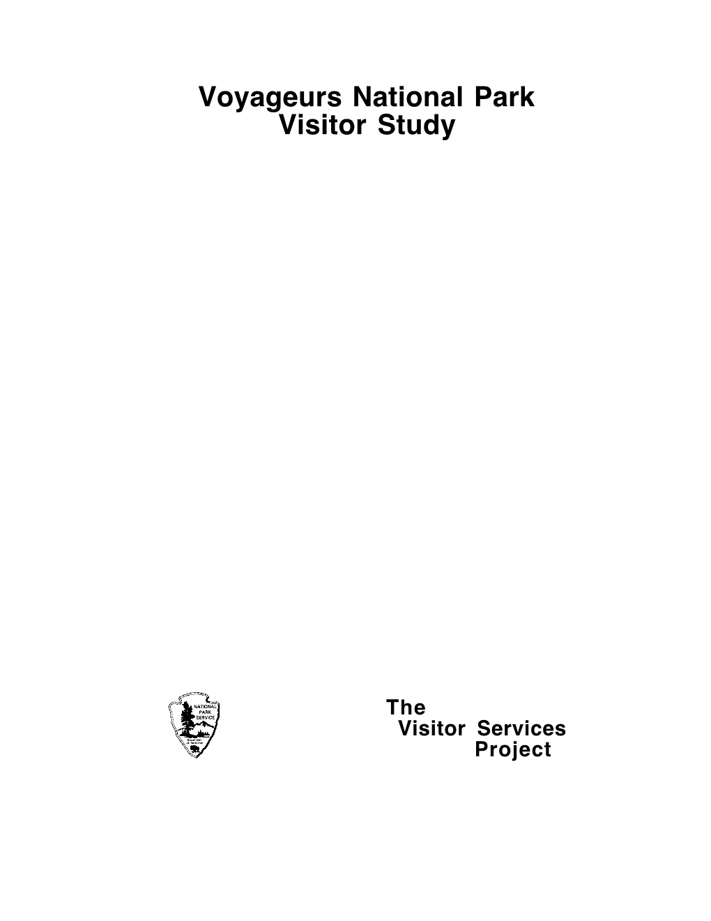 Voyageurs National Park Visitor Study