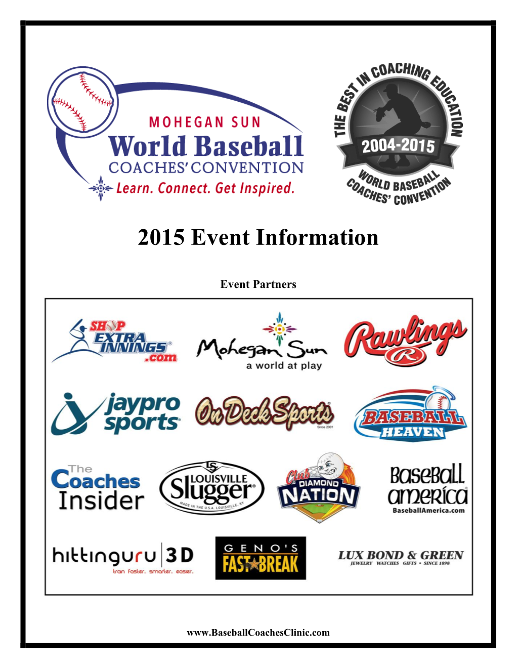 2015 Event Information