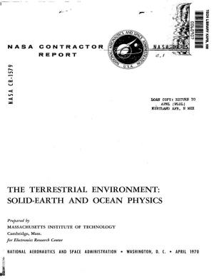 Solid-Earth and Ocean Physics