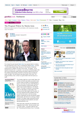 The Pregnant Widow by Martin Amis | Book Review