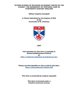William Hopkins Campbell Phd Thesis