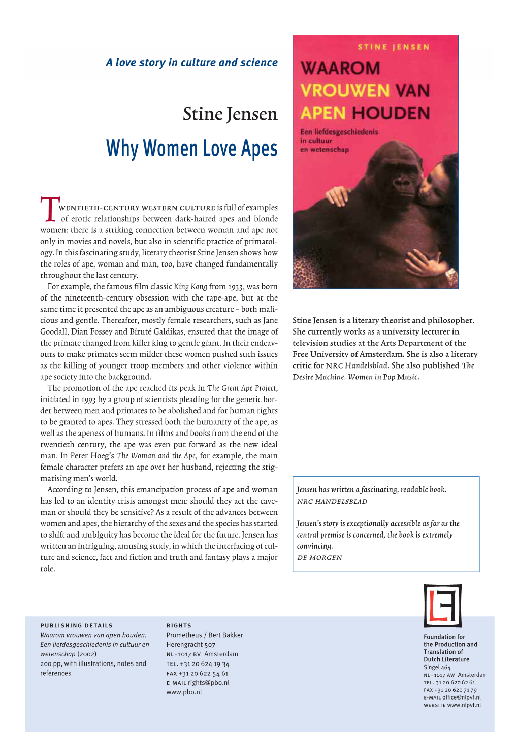 Why Women Love Apes