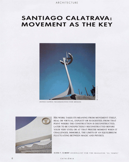 Santiago Calatrava: Movement As the Key