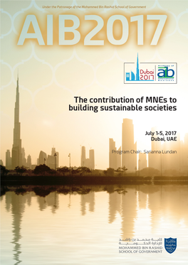 AIB 2017 Dubai Conference Program