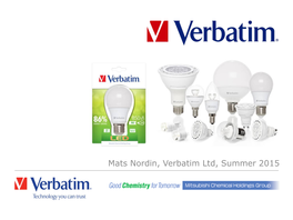 Mats Nordin, Verbatim Ltd, Summer 2015 Ownership Structure