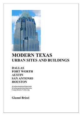 Modern Texas Urban Sites and Buildings