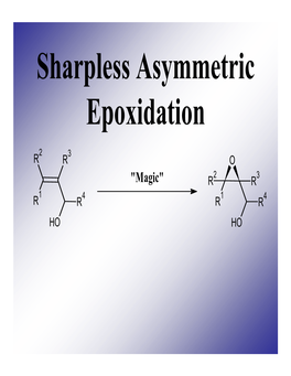 Sharpless Asymmetric Epoxidation
