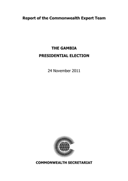 The Gambia Presidential Elections