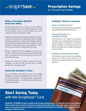 Prescription Savings for You and Your Family