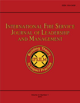 International Fire Service Journal of Leadership and Management