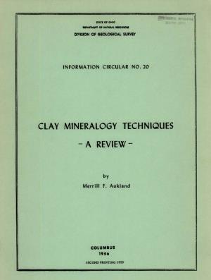 Clay Mineralogy Techniques