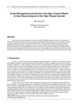Crisis Management and Sports in the Age of Social Media: a Case Study Analysis of the Tiger Woods Scandal