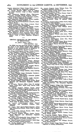 SUPPLEMENT to the LONDON GAZETTE, 20 SEPTEMBER, 1945 Captain (Temporary) Henry George WHITE (97571), No