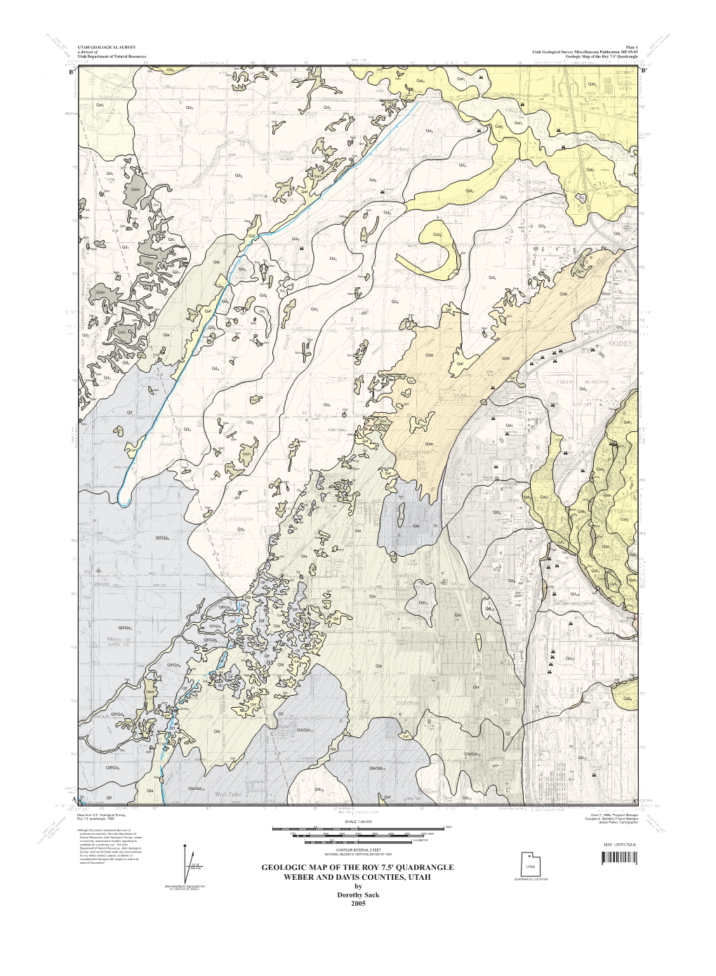 Geologic Map of the Roy 7.5' Quadrangle Weber And