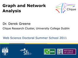 Graph and Network Analysis