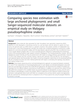 Comparing Species Tree Estimation with Large Anchored Phylogenomic