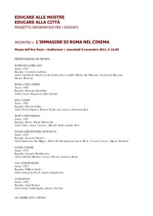 L'immagine Di Roma Nel Cinema