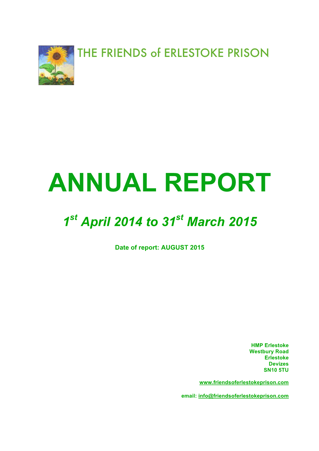 Annual Report August 2015 FINAL