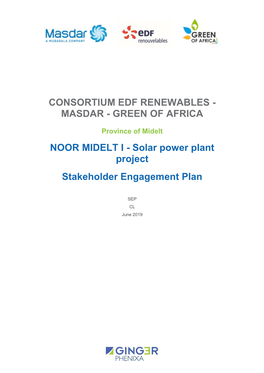 Solar Power Plant Project Stakeholder Engagement Plan