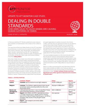 “Dealing in Double Standards” Case Study