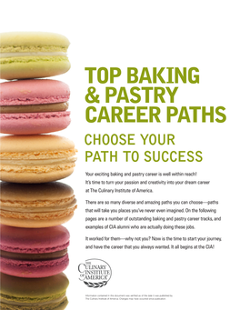 Top Baking & Pastry Career Paths