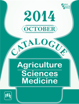 Agriculture Sciences Medicine CATALOGUE Eastern Economy Editions