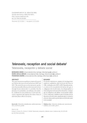Telenovela, Reception and Social Debate1 Telenovela, Recepción Y Debate Social