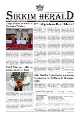 Sikkim Herald-English Edition