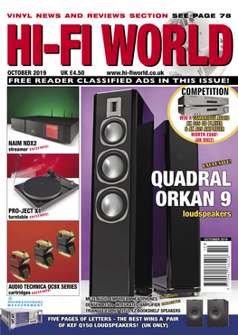 QUADRAL ORKAN 9 PRO-JECT X1 Turntable EXCLUSIVE! Loudspeakers