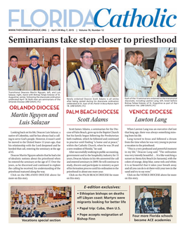 Seminarians Take Step Closer to Priesthood
