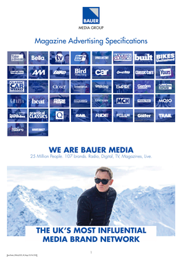 We Are Bauer Media the Uk's Most Influential Media