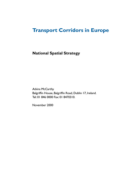 Transport Corridors in Europe