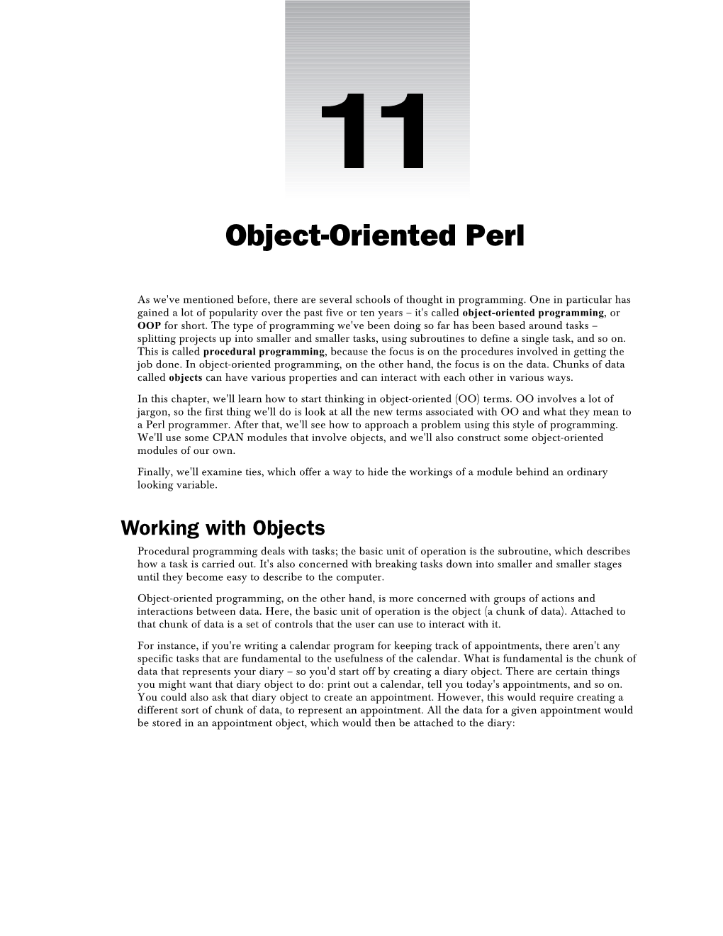 Object-Oriented Perl