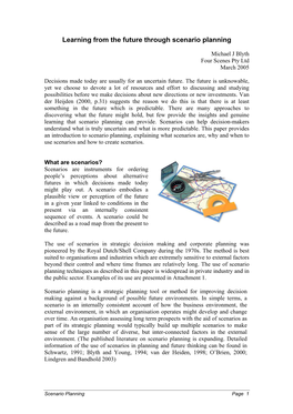 Learning from the Future Through Scenario Planning