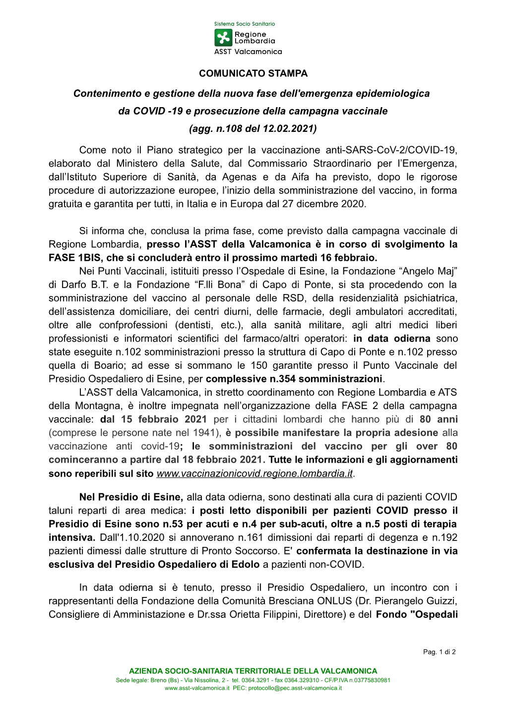 19 E Prosecuzione Della Campagna Vaccinale (Agg