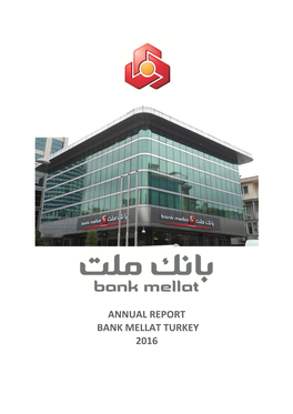 Annual Report Bank Mellat Turkey 2016