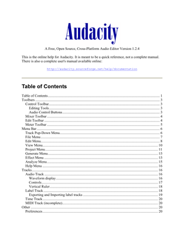 Audacity Manual.Pdf
