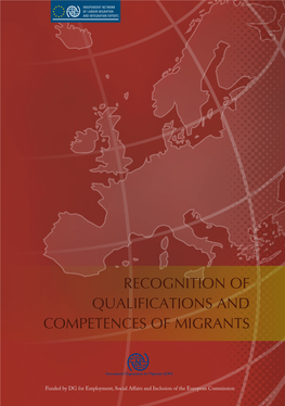 Recognition of Qualifications and Competences of Migrants