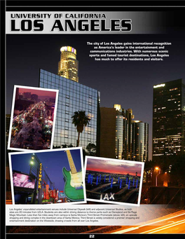 The City of Los Angeles Gains International Recognition As America’S Leader in the Entertainment and Communications Industries