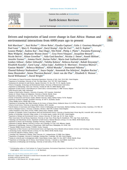 Drivers and Trajectories of Land Cover Change in East Africa