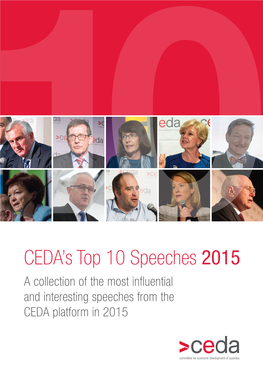 10CEDA's Top 10 Speeches 2015