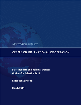 State-Building and Political Change: Options for Palestine 2011