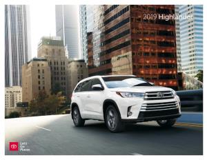 2019 Toyota Highlander Brochure