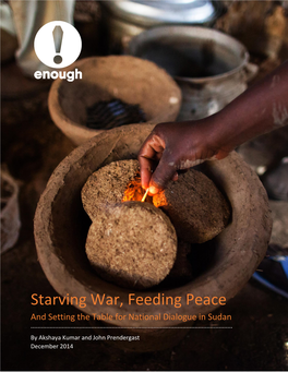 Starving War, Feeding Peace: and Setting the Table for National Dialogue in Sudan Governing the Country